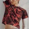 Camiseta encogida de doble capa – Camuflaje rojo Camiseta encogida de doble capa – Camuflaje rojo