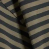 Camiseta entallada con drapeado – Rayas gris oscuro Camiseta entallada con drapeado – Rayas gris oscuro