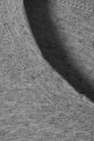 Camiseta entallada – Gris jaspeado