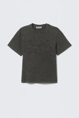 Camiseta estampada de corte ajustado – Gris oscuro – Bending Reality