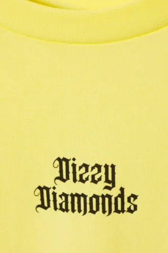 Camiseta estampada de corte recto – Amarillo claro – Dizzy Diamonds
