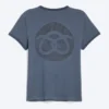 Camiseta estampada de corte recto y manga corta – Azul oscuro – Pretzels Camiseta estampada de corte recto y manga corta – Azul oscuro – Pretzels