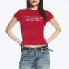 Camiseta estampada de corte recto y pantalón corto – Rojo – Comunicación Camiseta estampada de corte recto y pantalón corto – Rojo – Comunicación