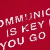 Camiseta estampada de corte recto y pantalón corto – Rojo – Comunicación Camiseta estampada de corte recto y pantalón corto – Rojo – Comunicación