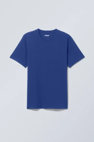 Camiseta estándar de peso medio – Azul brillante