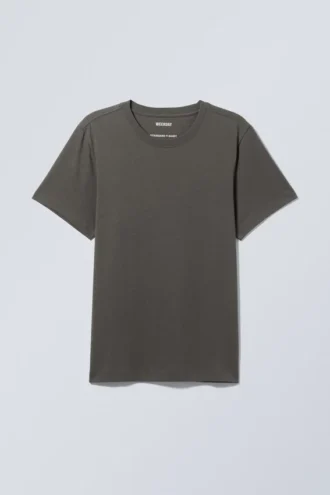 Camiseta estándar de peso medio – Gris oscuro