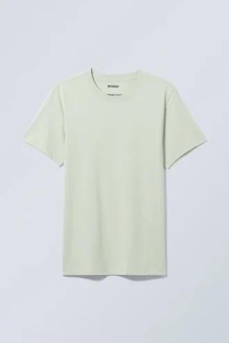 Camiseta estándar de peso medio – Verde pastel