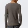 Camiseta Henley de manga larga – Gris oscuro Camiseta Henley de manga larga – Gris oscuro