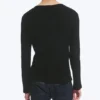 Camiseta Henley de manga larga – Negro Camiseta Henley de manga larga – Negro