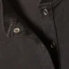 Camiseta Henley de manga larga y corte recto – Gris oscuro Camiseta Henley de manga larga y corte recto – Gris oscuro