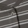 Camiseta Henley de manga larga y corte recto – Rayas gris oscuro Camiseta Henley de manga larga y corte recto – Rayas gris oscuro