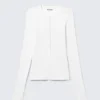 Camiseta Henley entallada de manga larga – Blanca Camiseta Henley entallada de manga larga – Blanca