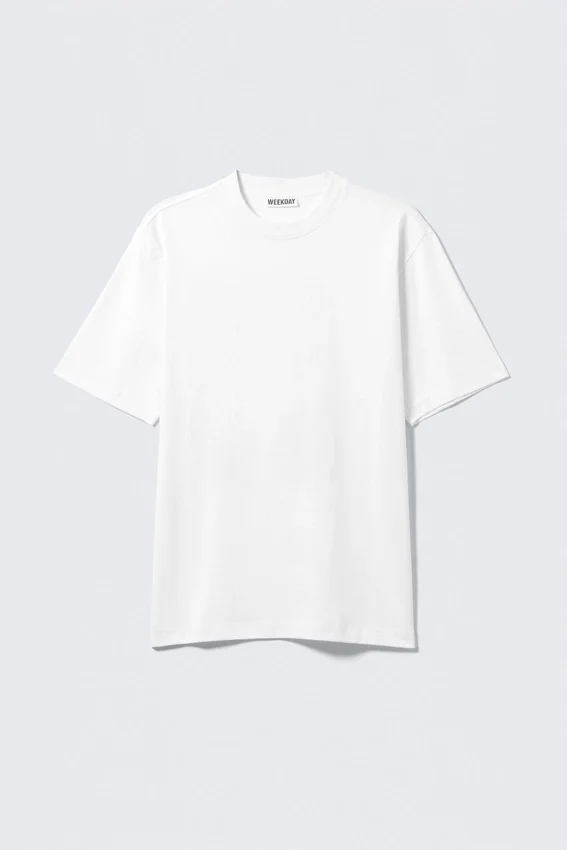 Camiseta holgada con estampados – Blanca – Afterwards Camiseta holgada con estampados – Blanca – Afterwards