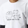 Camiseta holgada con estampados – Blanca – Reclaim Your Wisdom