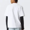 Camiseta holgada con estampados – Blanca – Reclaim Your Wisdom