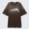 Camiseta holgada con estampados – Marrón oscuro – Drea8M Camiseta holgada con estampados – Marrón oscuro – Drea8M