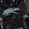Camiseta holgada con estampados – Negro – Cosmic Eagle Camiseta holgada con estampados – Negro – Cosmic Eagle