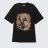 Camiseta holgada con estampados – Negro – Dragon Gate Camiseta holgada con estampados – Negro – Dragon Gate