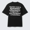 Camiseta holgada con estampados – Negro – Team Building Camiseta holgada con estampados – Negro – Team Building