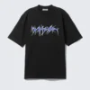Camiseta holgada con estampados – Negro – Wired Camiseta holgada con estampados – Negro – Wired