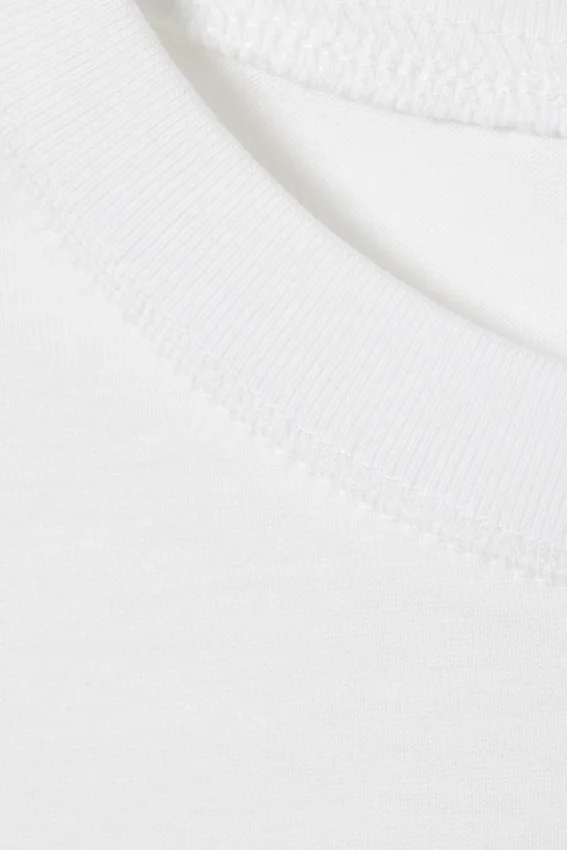 Camiseta holgada de algodón – Blanca Camiseta holgada de algodón – Blanca