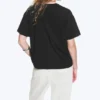 Camiseta holgada de algodón – Negro Camiseta holgada de algodón – Negro