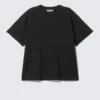 Camiseta holgada de algodón – Negro Camiseta holgada de algodón – Negro