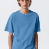 Camiseta holgada de corte cuadrado en azul lavado – Azul lavado Camiseta holgada de corte cuadrado en azul lavado – Azul lavado