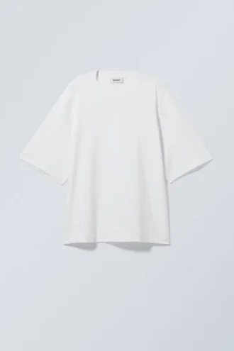 Camiseta holgada de corte oversize – Blanca