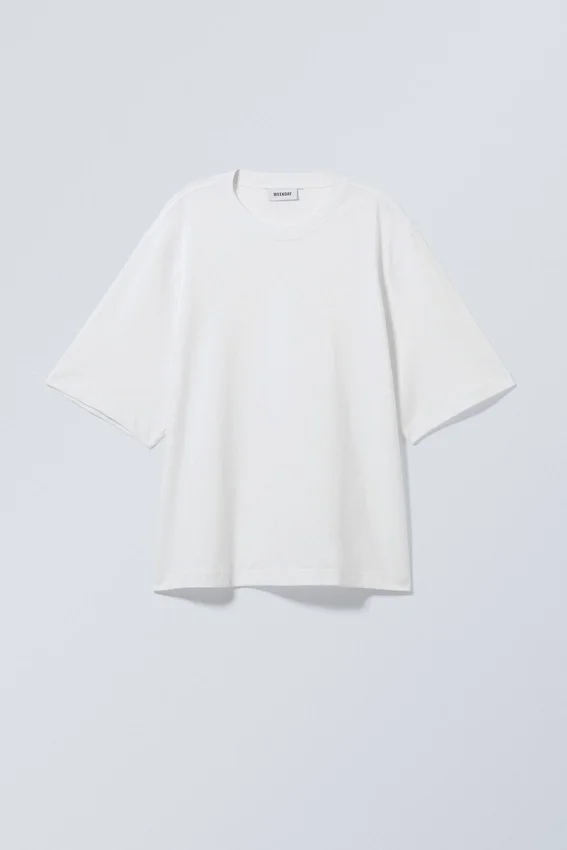 Camiseta holgada de corte oversize – Blanca Camiseta holgada de corte oversize – Blanca