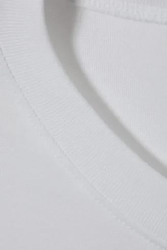 Camiseta holgada de corte oversize – Blanca