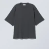 Camiseta holgada de corte oversize – negro apagado Camiseta holgada de corte oversize – negro apagado