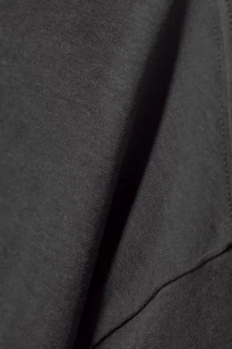 Camiseta holgada de corte recto – Gris oscuro
