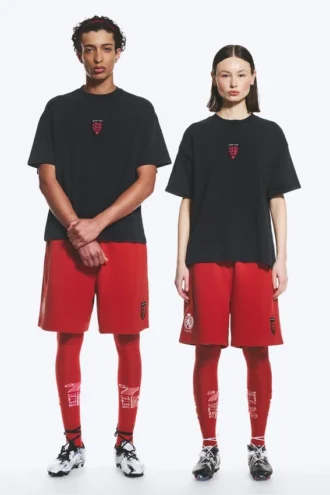 Camiseta holgada de fútbol de Toffs – Negro mate