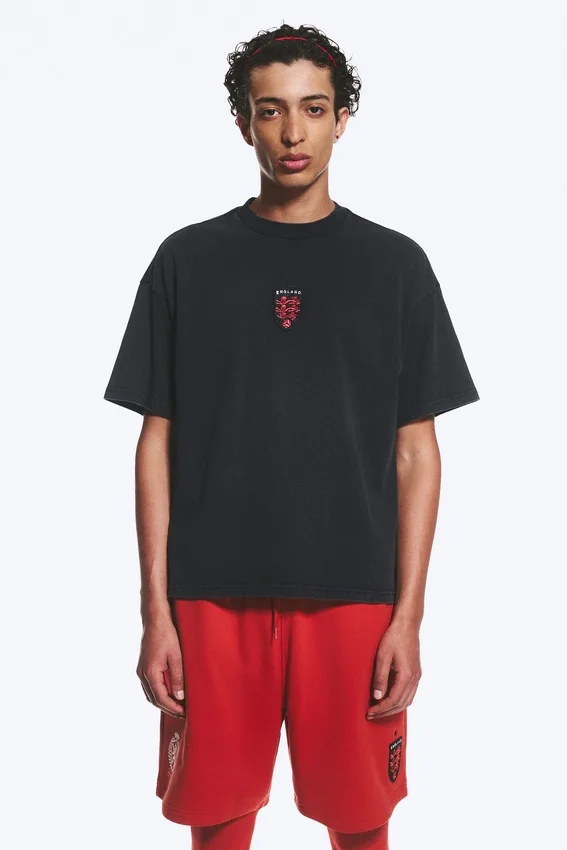 Camiseta holgada de fútbol de Toffs – Negro mate Camiseta holgada de fútbol de Toffs – Negro mate
