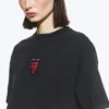Camiseta holgada de fútbol de Toffs – Negro mate Camiseta holgada de fútbol de Toffs – Negro mate