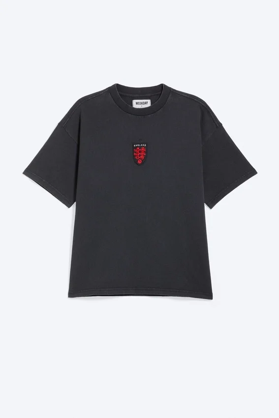 Camiseta holgada de fútbol de Toffs – Negro mate Camiseta holgada de fútbol de Toffs – Negro mate