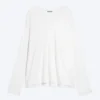 Camiseta holgada de manga larga – Blanca Camiseta holgada de manga larga – Blanca