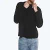 Camiseta holgada de manga larga – Negro Camiseta holgada de manga larga – Negro
