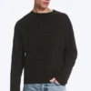 Camiseta holgada de manga larga – Rayas marrón oscuro Camiseta holgada de manga larga – Rayas marrón oscuro