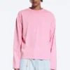 Camiseta holgada de manga larga – Rosa lavado Camiseta holgada de manga larga – Rosa lavado