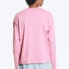 Camiseta holgada de manga larga – Rosa lavado Camiseta holgada de manga larga – Rosa lavado