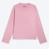 Camiseta holgada de manga larga – Rosa lavado Camiseta holgada de manga larga – Rosa lavado