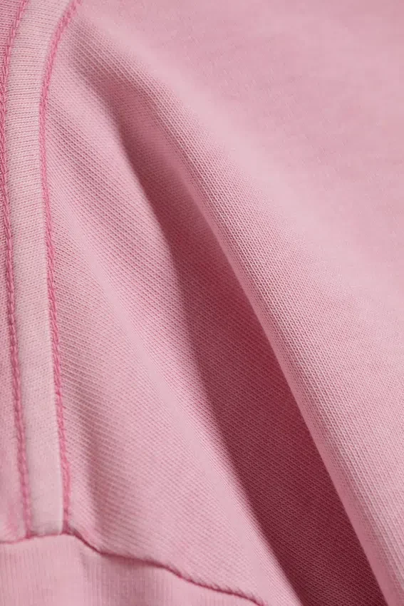 Camiseta holgada de manga larga – Rosa lavado Camiseta holgada de manga larga – Rosa lavado