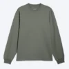 Camiseta holgada de manga larga – Verde caqui apagado Camiseta holgada de manga larga – Verde caqui apagado