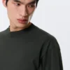 Camiseta holgada de manga larga – Verde oscuro Camiseta holgada de manga larga – Verde oscuro