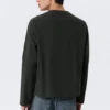 Camiseta holgada de manga larga – Verde oscuro Camiseta holgada de manga larga – Verde oscuro