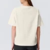 Camiseta holgada estampada – Blanco roto – What the Frog? Camiseta holgada estampada – Blanco roto – What the Frog?