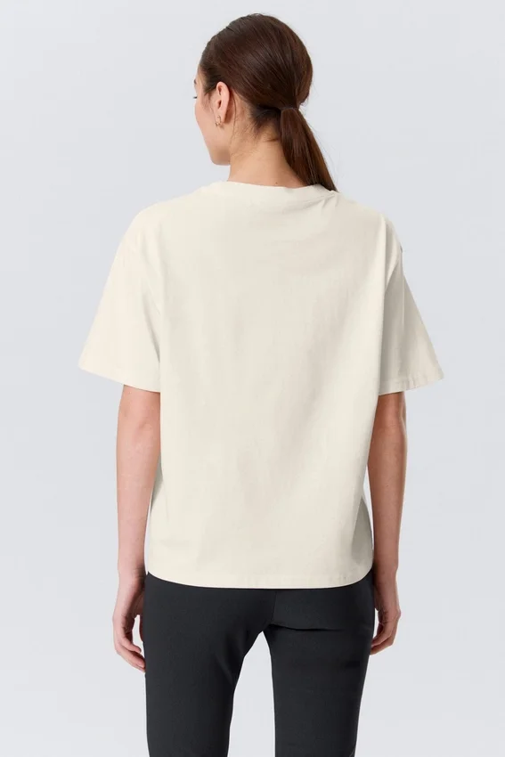 Camiseta holgada estampada – Blanco roto – What the Frog? Camiseta holgada estampada – Blanco roto – What the Frog?
