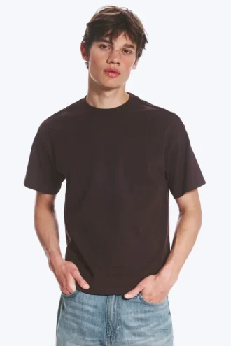 Camiseta holgada – Marrón oscuro